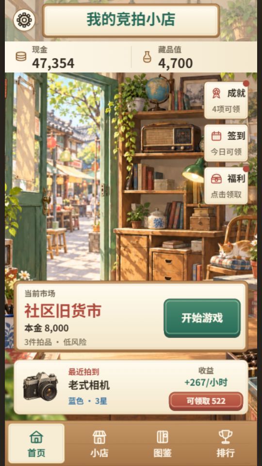 我的竞拍小店游戏截图