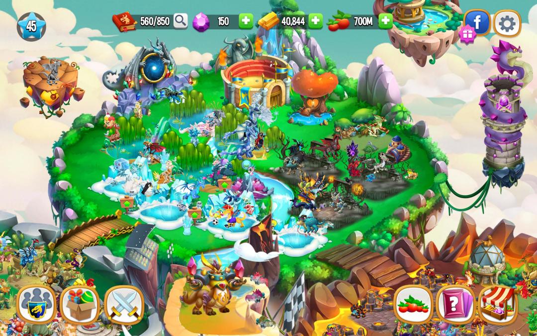龙城 (Dragon City)游戏截图