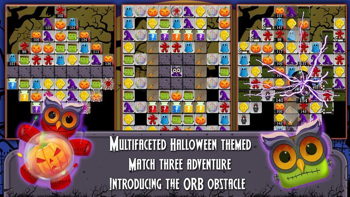 Halloween Drops 2 - Match three puzzle游戏截图