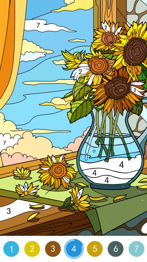 涂色花园游戏截图