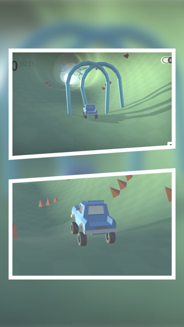 3D隧道赛车游戏截图