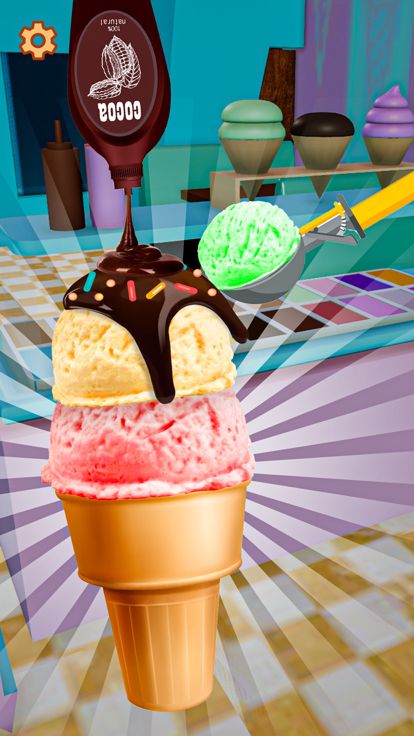 ice cream roll dessert DIY游戏截图