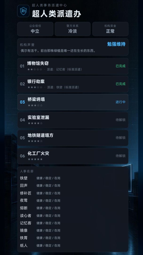 超人类派遣办游戏截图