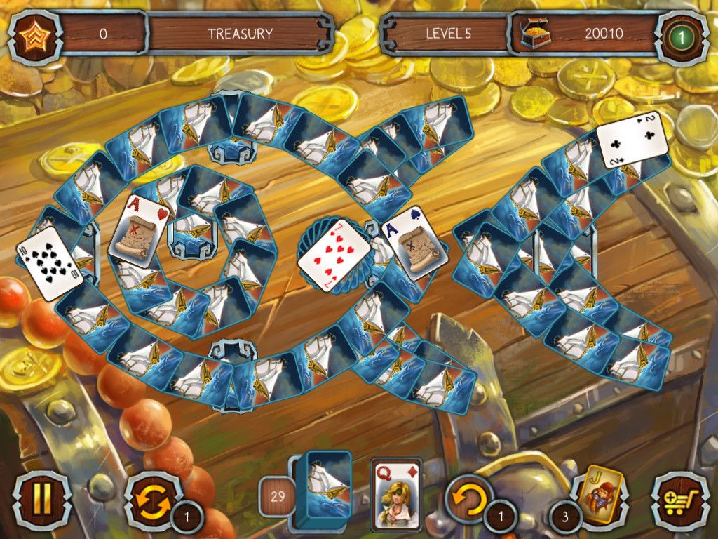 Solitaire Legend of the Pirates游戏截图