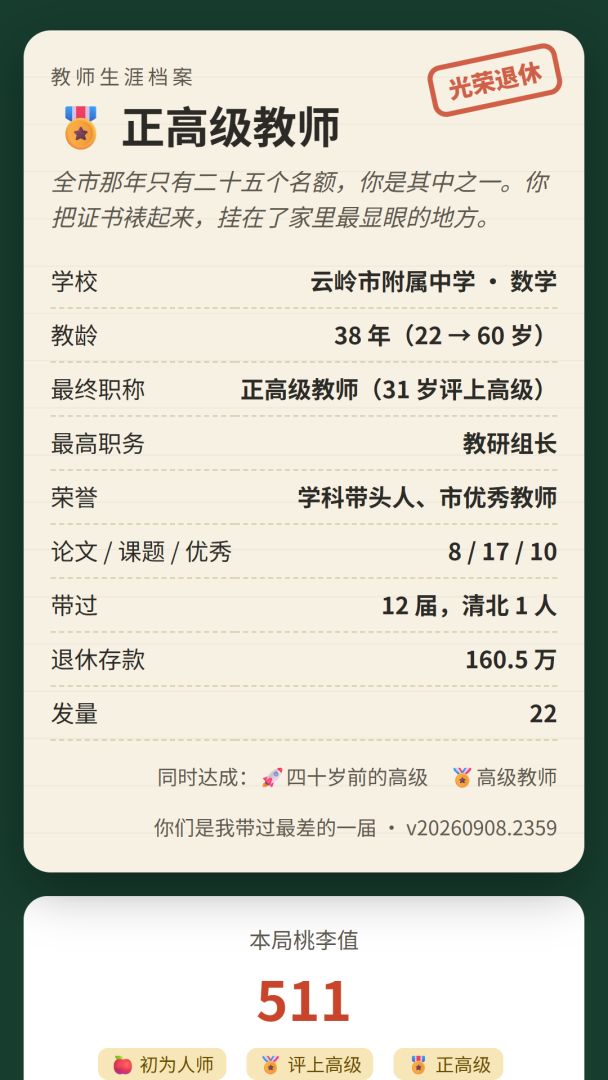你们是我带过最差的一届:我太想进步了游戏截图