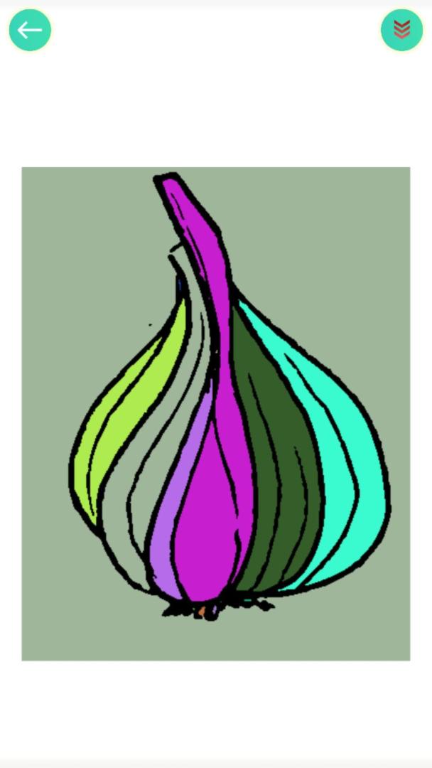 食物填色画画游戏截图