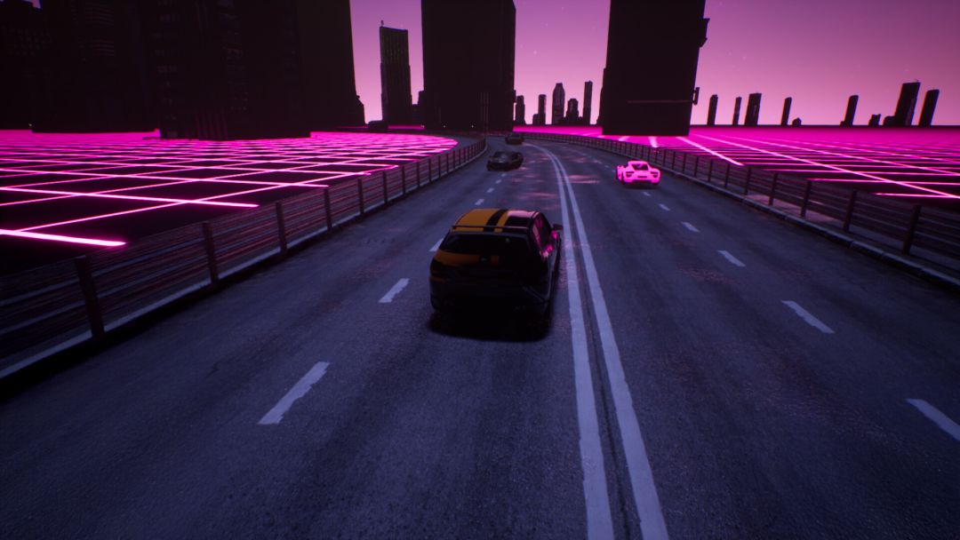 Synthwave Burnout游戏截图