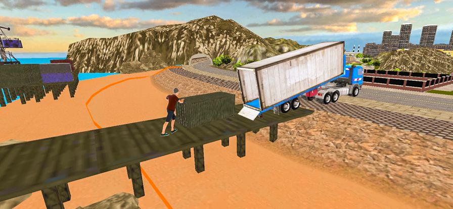 欧洲卡车模拟器游戏 3D：成为真正的卡车司机: 欧洲卡车游戏游戏截图