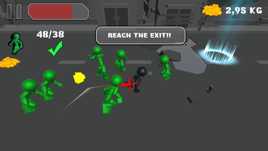 Stickman Killing Zombie游戏截图