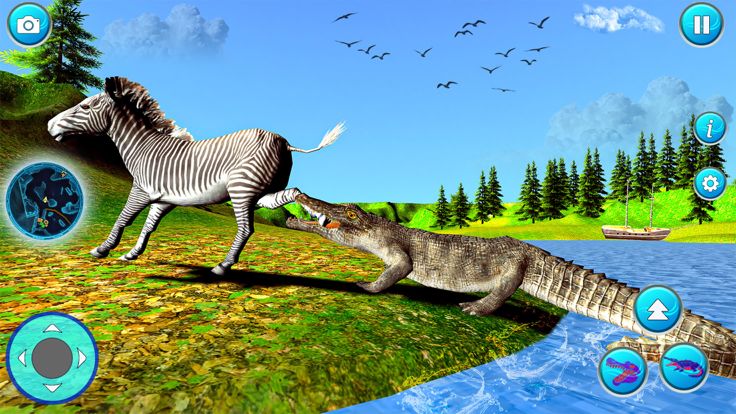 Crocodile Attack Wild Sim Game游戏截图