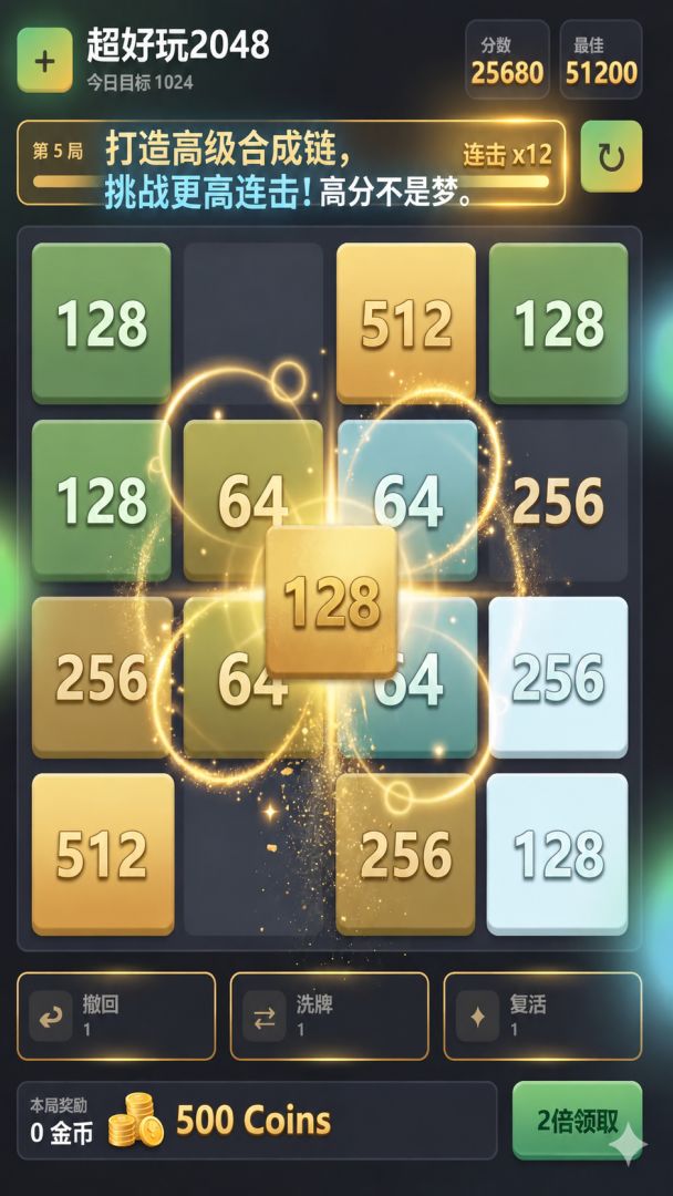 超好玩2048游戏截图