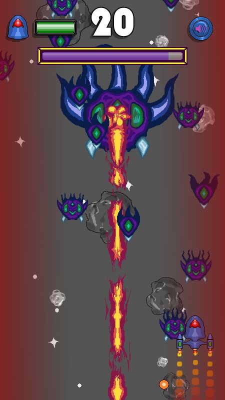 像素飞机游戏截图