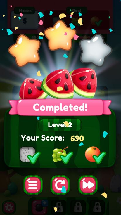 Watermelon Puzzle: Fruit Match游戏截图