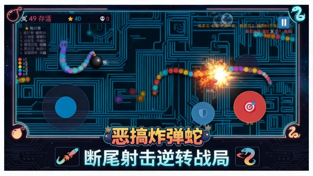 恶搞炸弹蛇游戏截图