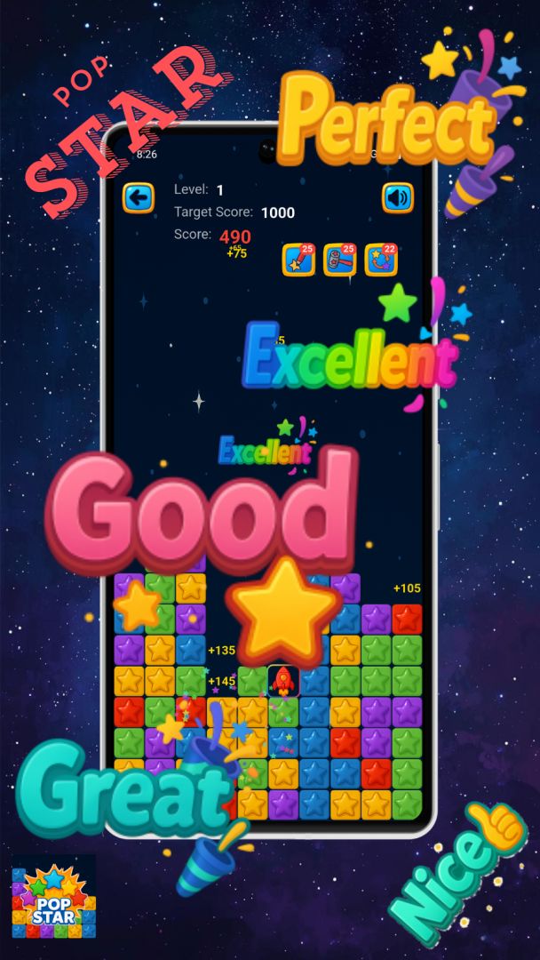 PopStar Blast - 消灭星星游戏截图