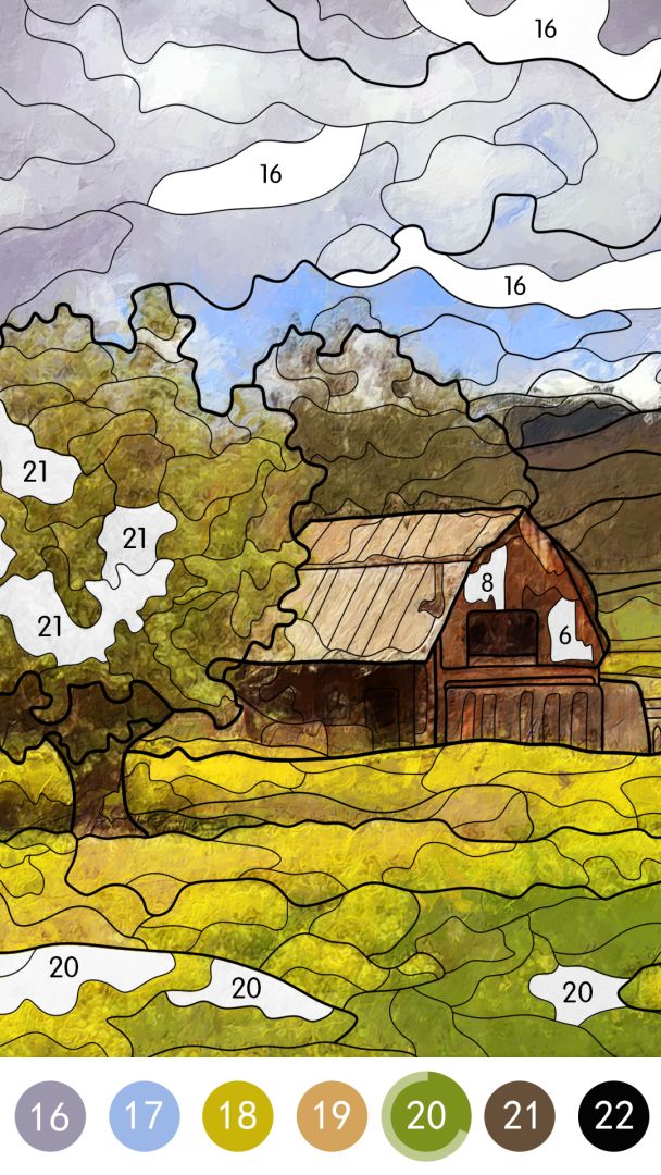 涂色花园游戏截图