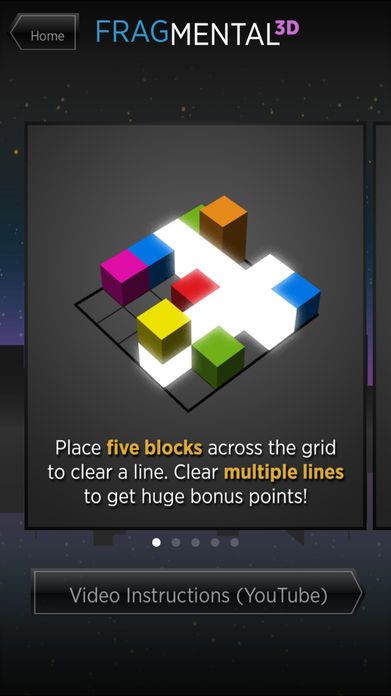 Fragmental 3D - Build Lines with Falling Blocks!游戏截图