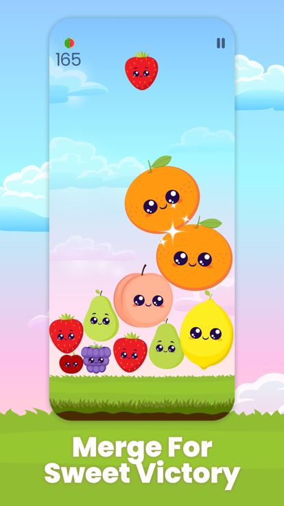 Watermelon Chill - Fruit Merge游戏截图