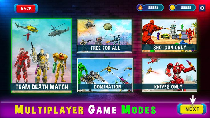 机器人战争 FPS 射击游戏游戏截图