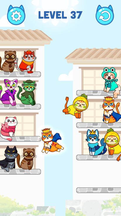 Cat Color Sort Puzzle游戏截图