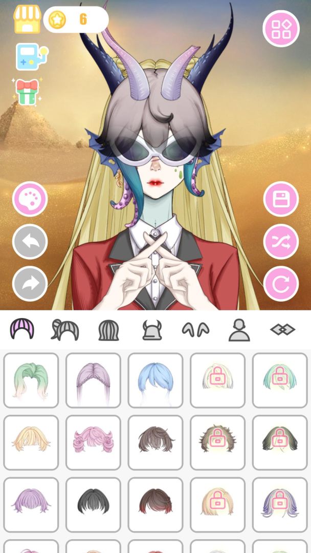 怪物女孩换装平台游戏截图