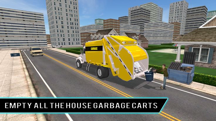 Real city garbage truck sim 3D游戏截图