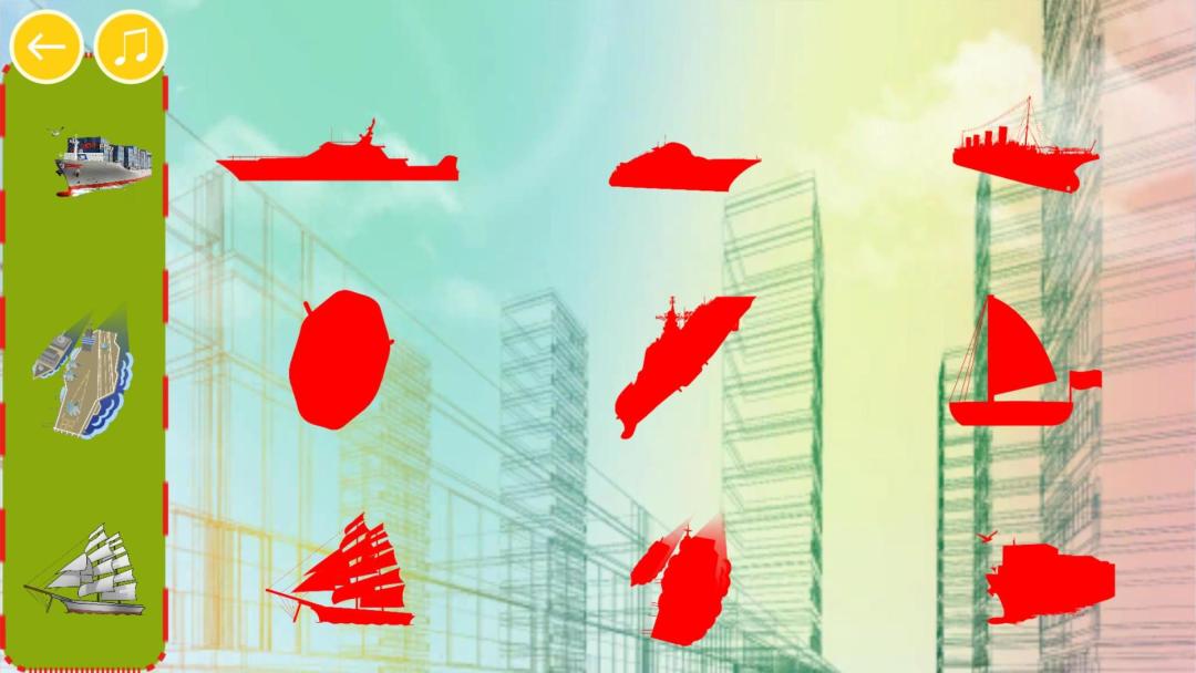 宝宝交通贴纸HD游戏截图