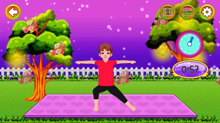 瑜伽锻炼和家庭健身游戏截图