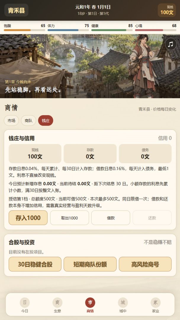 开局一百文:从打零工到富甲天下游戏截图