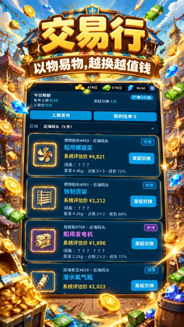 打捞让我咸鱼翻身游戏截图