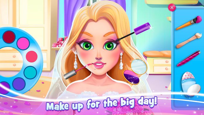 我的皇家婚礼: 冰雪公主造型打扮游戏截图