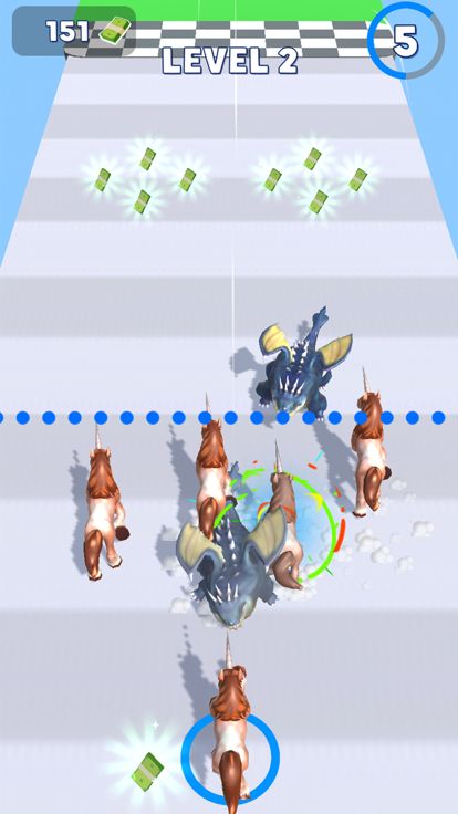 Monsters Vs Unicorns Fight游戏截图