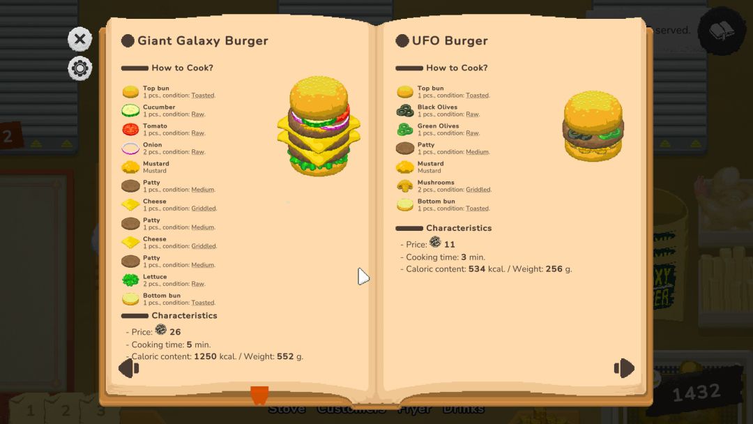 Galaxy Burger游戏截图