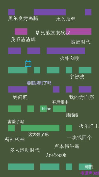 别踩弹幕截图