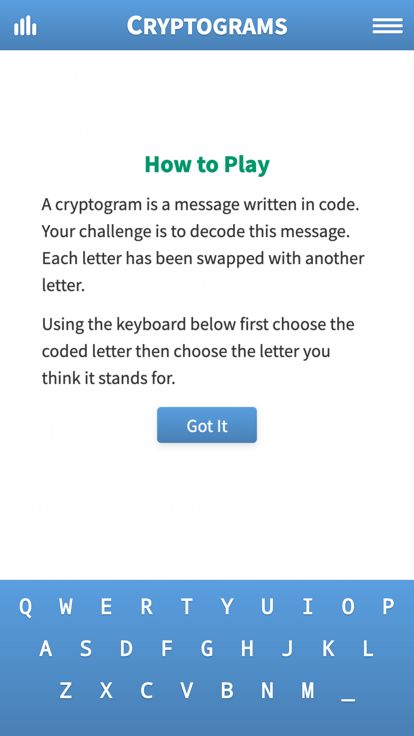 Cryptogram · Cryptoquote Game游戏截图