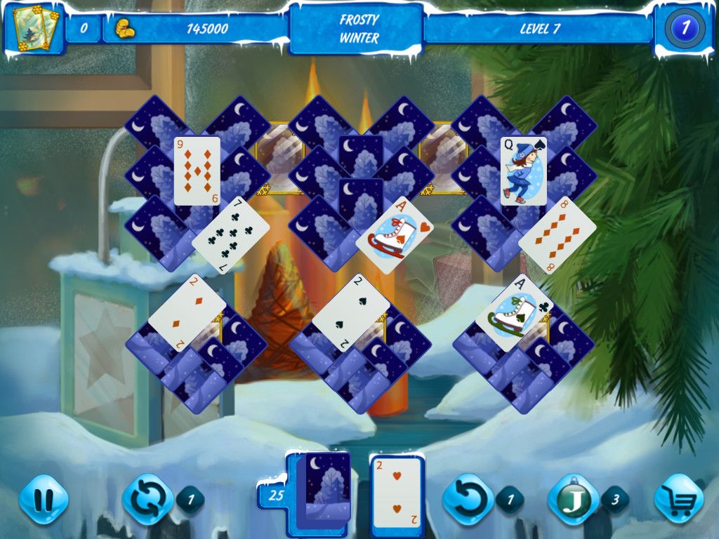Solitaire Jack Frost Winter Adventures游戏截图