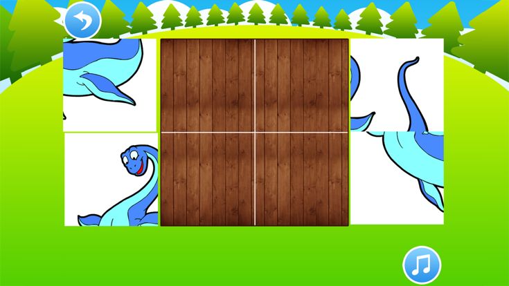 恐龙世界拼图 - 儿童游戏免费3岁-6岁、宝宝游戏免费巴士大全、恐龙乐园游戏游戏截图