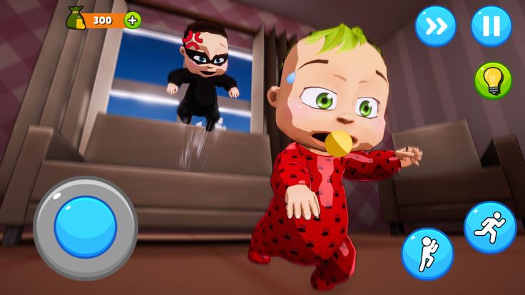 动漫双胞胎婴儿：日托游戏可怕愤怒的邻居游戏截图