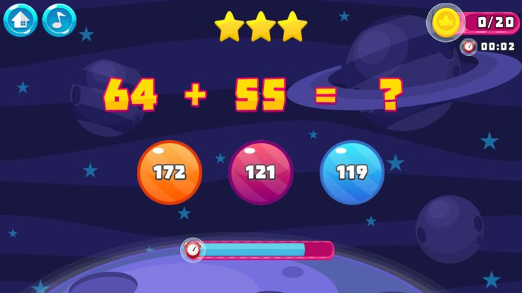 Math Game 2nd Grade-Brain Test游戏截图