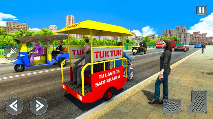出租车驾驶:嘟嘟车 3D 游戏游戏截图