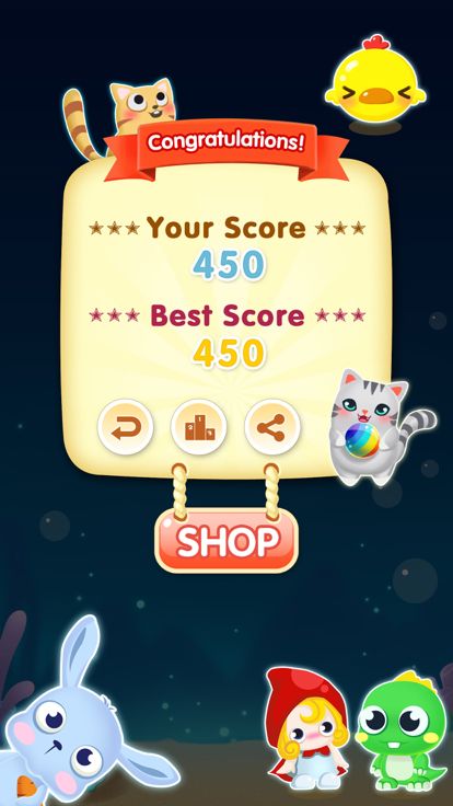 泡泡龙 经典版2016 萌宠射手天天开心消泡泡游戏截图