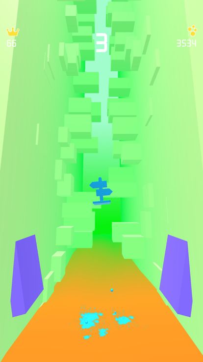 跳一跳小游戏 - 果冻方块弹一弹游戏截图