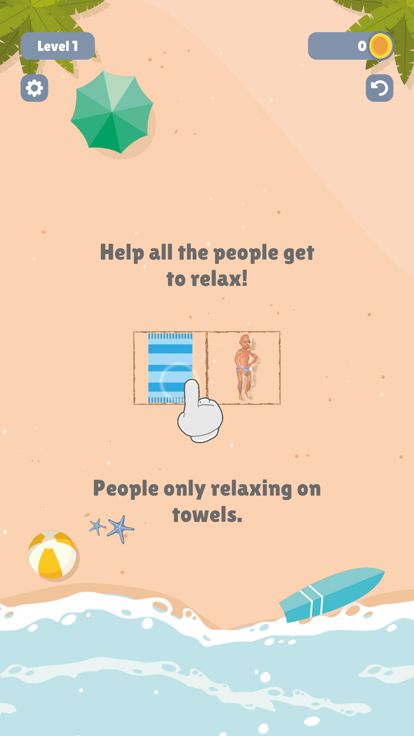 Towel Sort - Beach Edition游戏截图