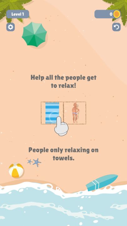 Towel Sort - Beach Edition游戏截图