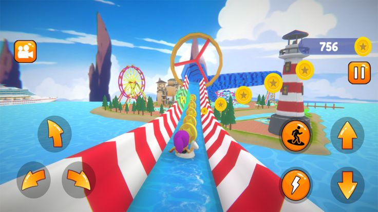 水上主题公园3D滑梯游戏游戏截图