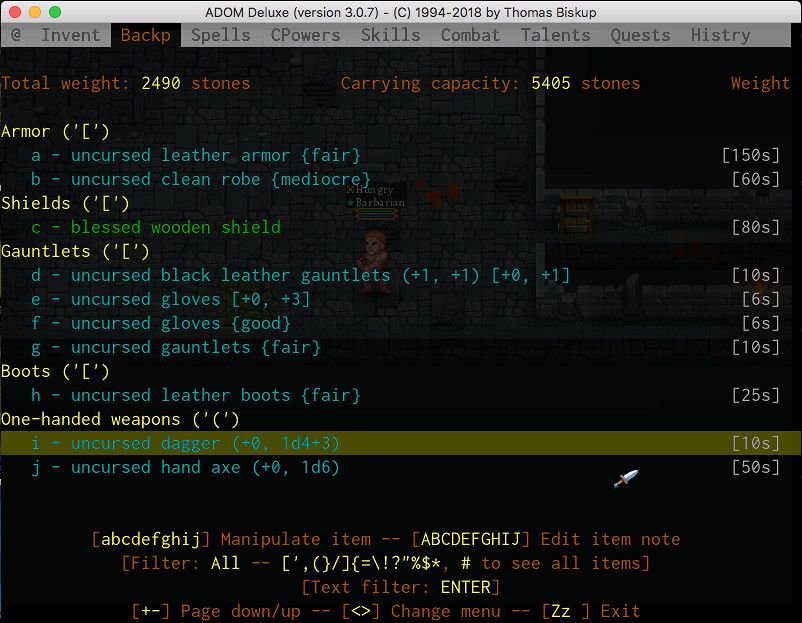 ADOM (Ancient Domains Of Mystery)游戏截图