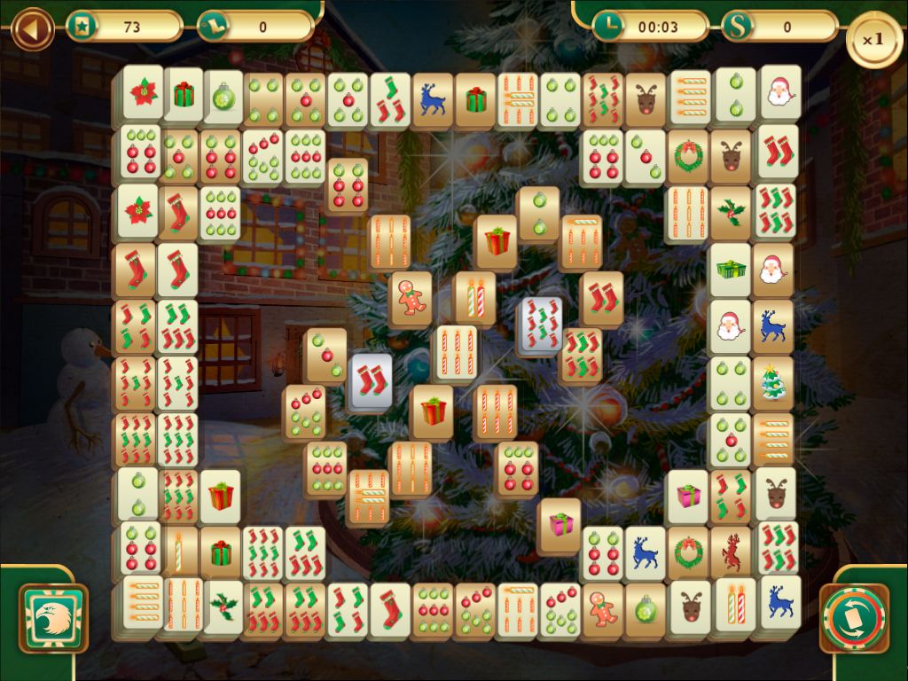Christmas Mahjong游戏截图