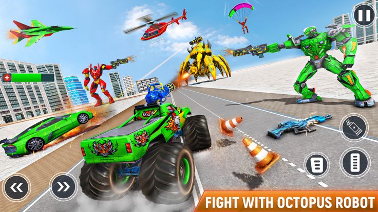 章鱼机器人汽车游戏 3D-战争游戏截图
