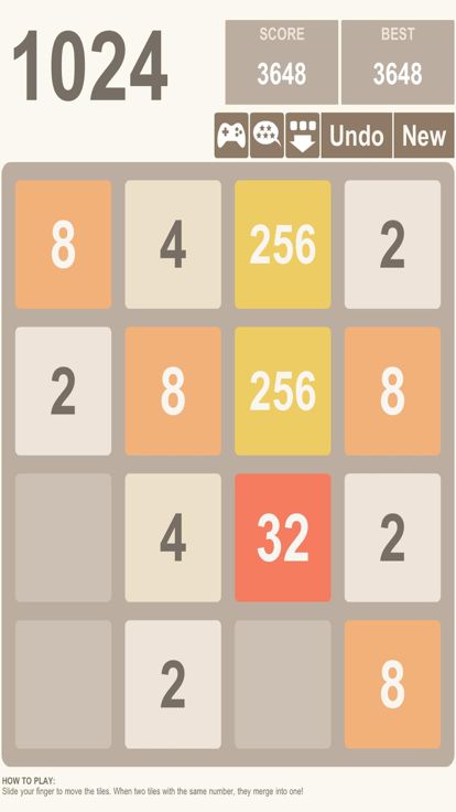 经典1024游戏截图