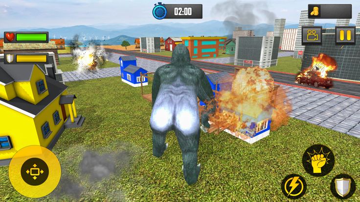 Angry Gorilla City Attack Game游戏截图